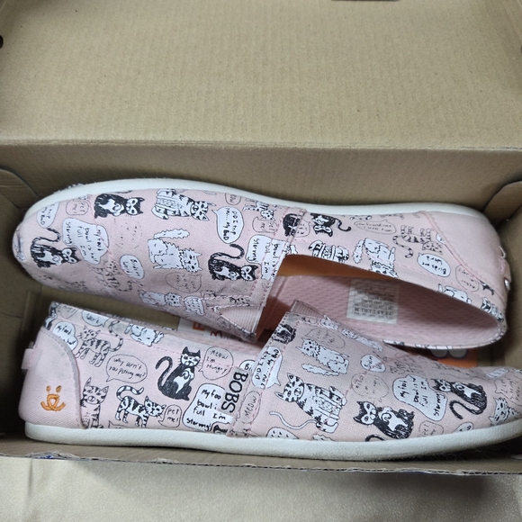 Skechers BOBS Pink Cat Flats - Picture 9 of 10